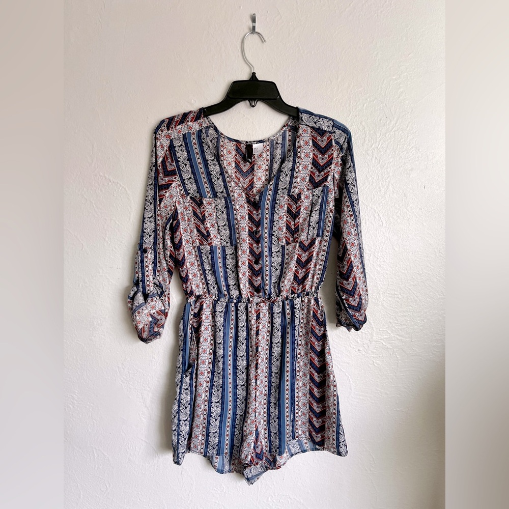 H&M Multi Color Print Romper Size UK 8 (Small)